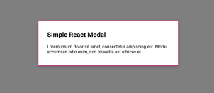 React Modal