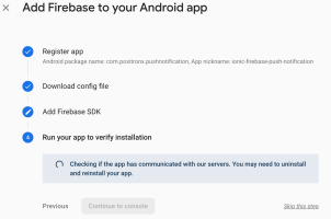 Run your app to verify installation