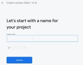 enter your project name