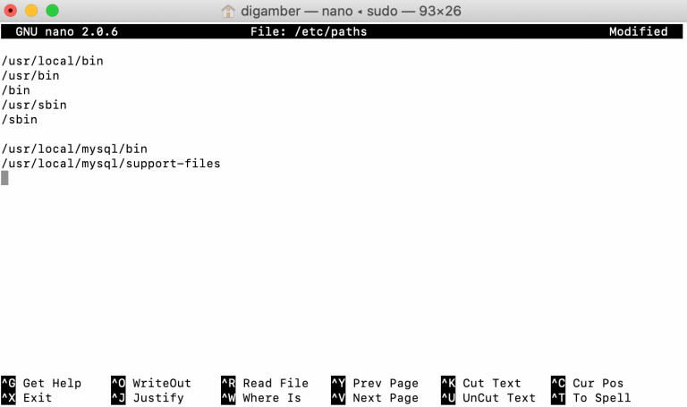 mysql mac terminal commands secure installation