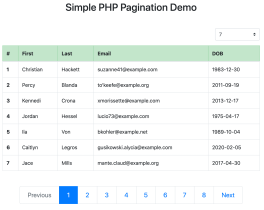 Create Pagination in PHP