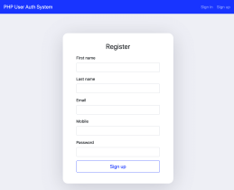 Create User Registration Form UI with Bootstrap 4
