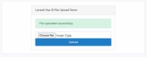 Laravel Vue JS File/Image Upload Example
