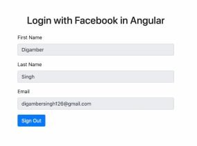 Angular 11 Facebook OAuth Social Login Tutorial