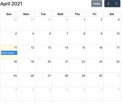 Angular Full Calendar Events