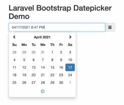 Use Bootstrap Datepicker in Laravel