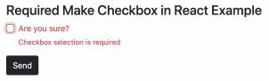 React Hook Form 7 Required Checkbox Validation Tutorial