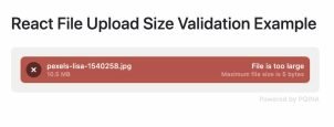 How to Add File Size Validation in React with FilePond