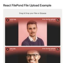 React Js File / Image Uploading with FilePond Adaptor Tutorial