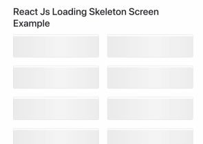 How to Build Animated Skeleton Loading Screen in React Js