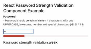 React Password Strength Checker or Strength Indicator Tutorial