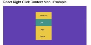 How to Create React Right Click Custom Context Menu
