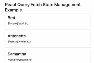 React JS Fetch, and Cache Data using React Query Tutorial
