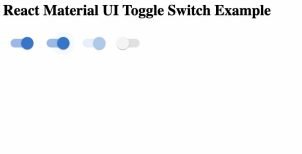 React Material UI Switch Toggle Button Example Tutorial