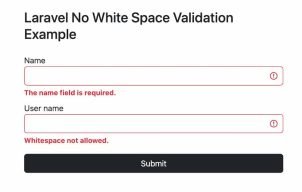 Laravel 9 Input Empty Space or White Space Validation Tutorial