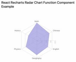 How to Create Radar Chart Component using React Recharts