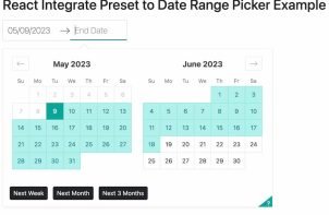 How to Implement Preset in React Date Range Picker