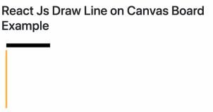 React Js Draw Line Shape on Canvas Surface Tutorial