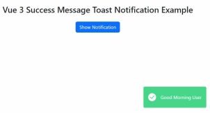 How to Show Toast Notification in Vue 3 App