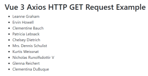 How to Make HTTP GET Request using Axios in Vue