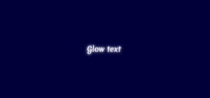 CSS Text Glow Effects