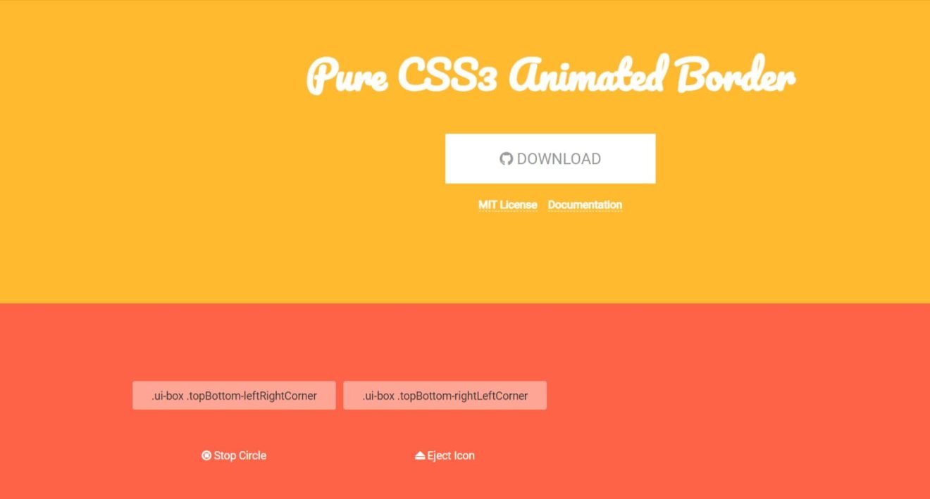 Pure CSS3 Animated Border