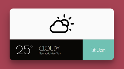 CSS Weather Widgets